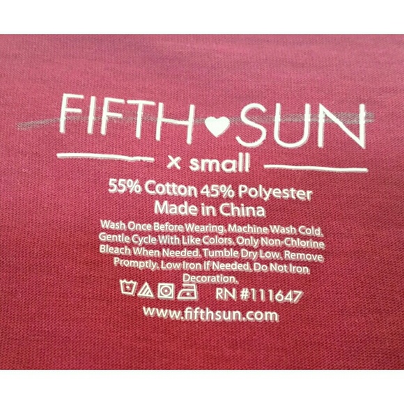 FIFTH SUN NWOT fur baby mama tee XS - Picture 4 of 4